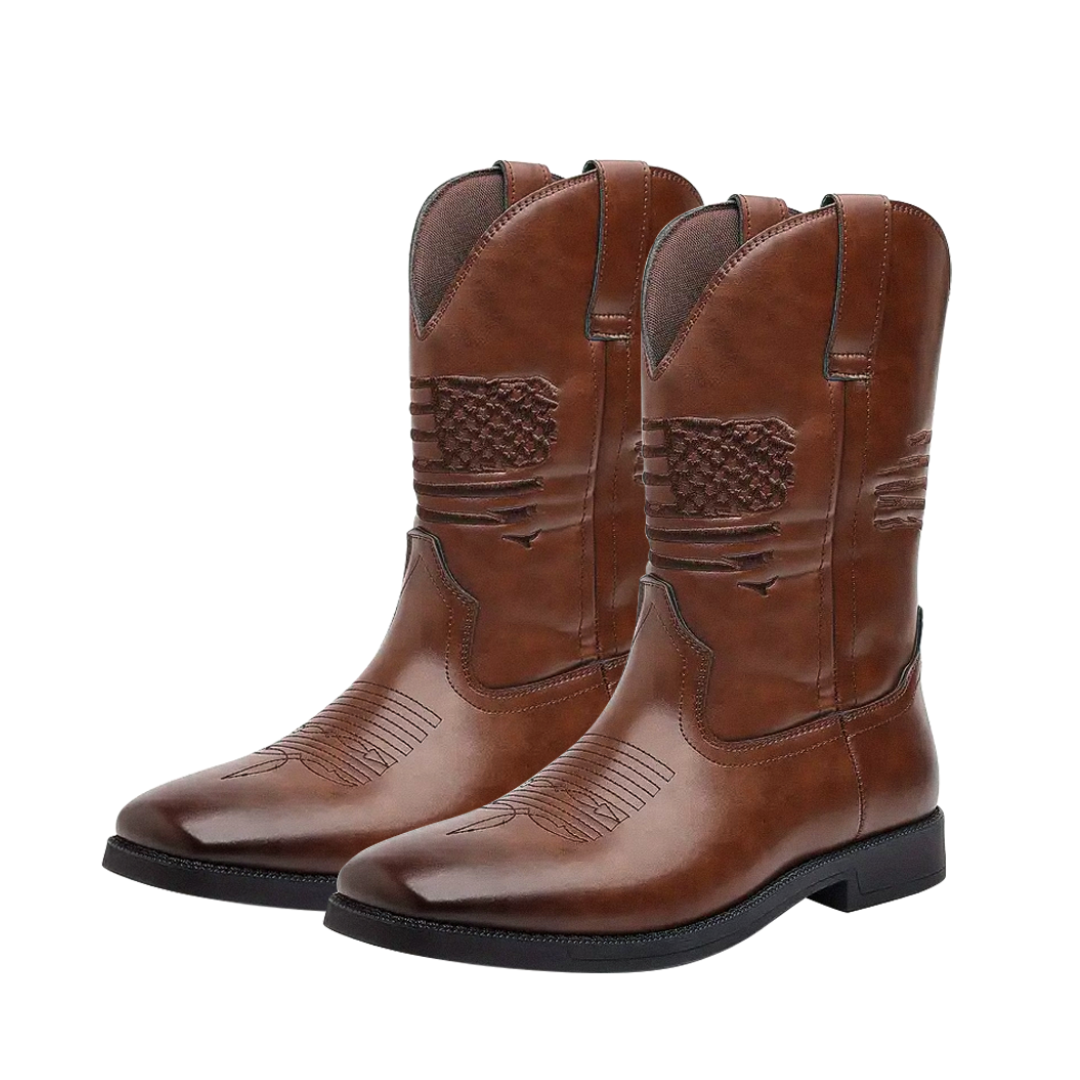 Leo | Western Style Stitched Boots