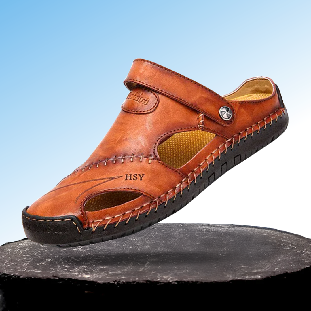 Martin | Men Leather Orthopedic Roman Sandals