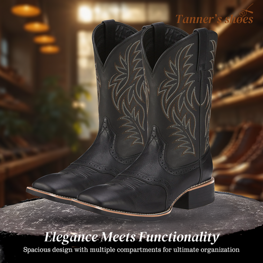 Henning | Midcalf Embroidered Cowboy Boots