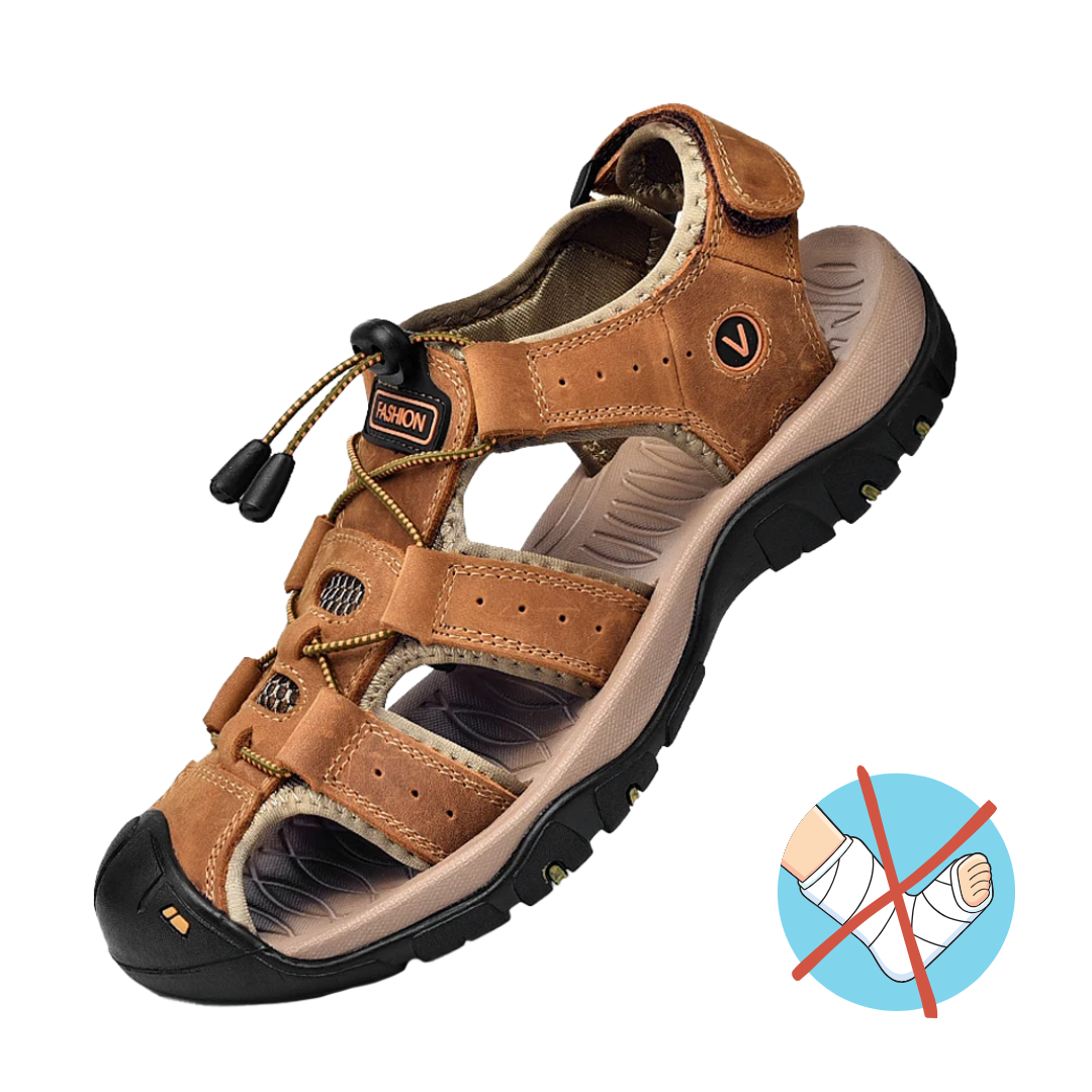 Jaden | Leather Men Casual Orthopedic Sandals