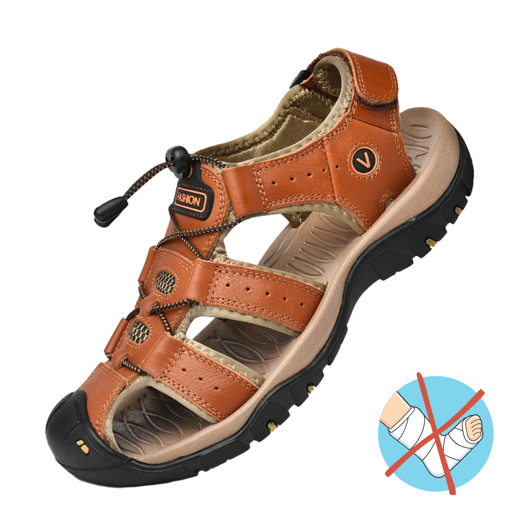 Jaden | Leather Men Casual Orthopedic Sandals