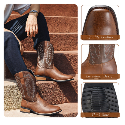 Jakob | Classic Mid-calf Western Boots