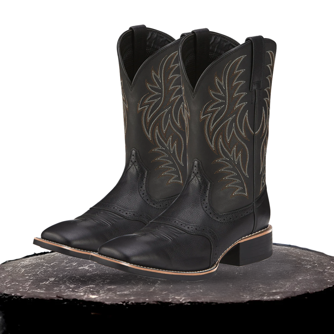 Henning | Midcalf Embroidered Cowboy Boots