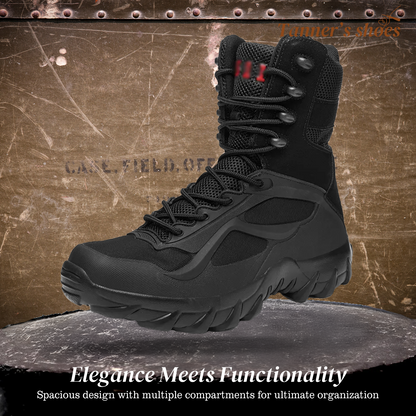 Emir | Solid Color Outdoor High-Tops Military Boots