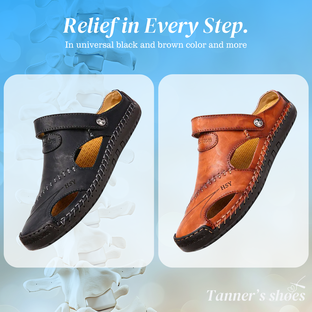 Martin | Men Leather Orthopedic Roman Sandals
