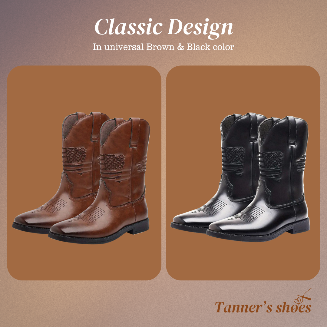 Leo | Western Style Stitched Boots