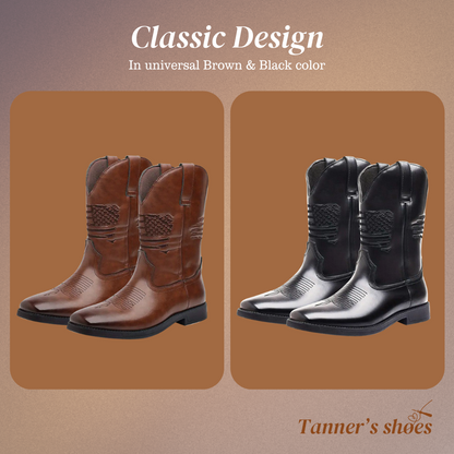 Leo | Western Style Stitched Boots