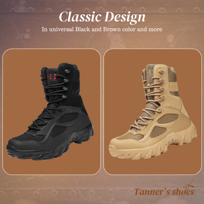 Emir | Solid Color Outdoor High-Tops Military Boots
