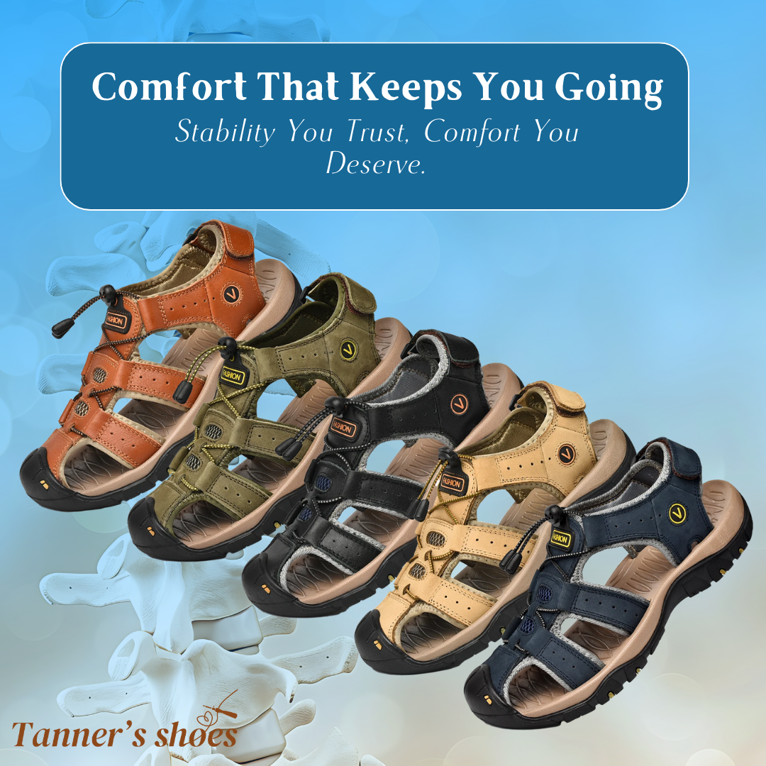 Jaden | Leather Men Casual Orthopedic Sandals