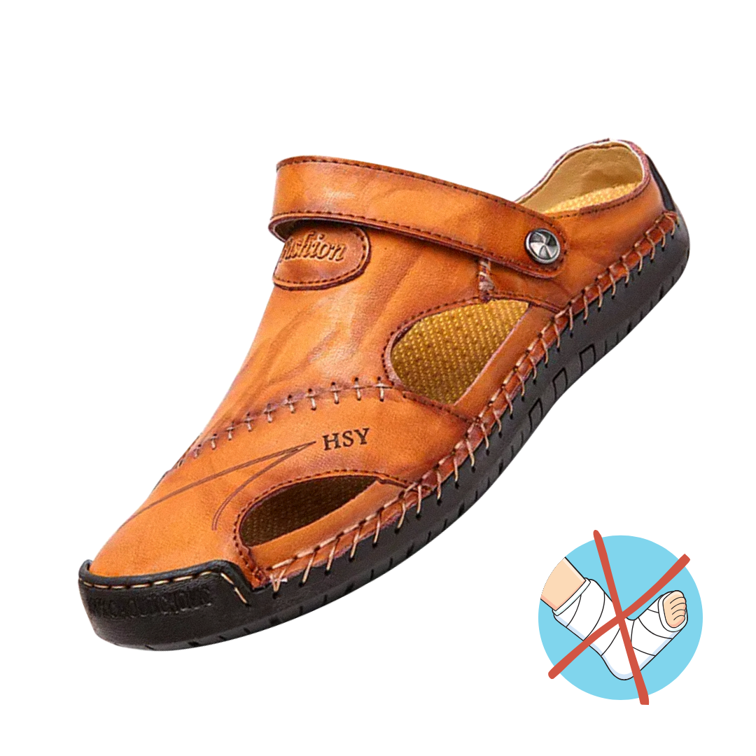 Martin | Men Leather Orthopedic Roman Sandals