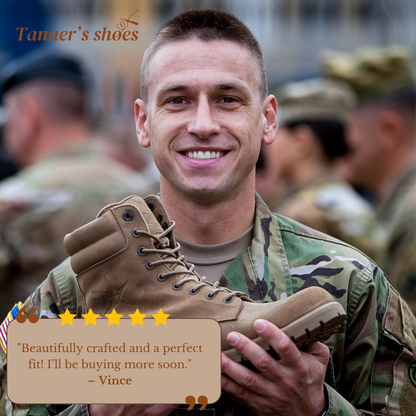 Emir | Solid Color Outdoor High-Tops Military Boots