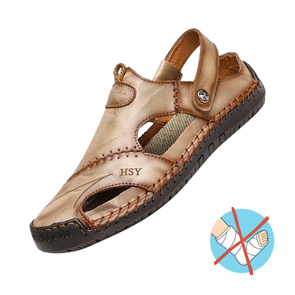 Martin | Men Leather Orthopedic Roman Sandals