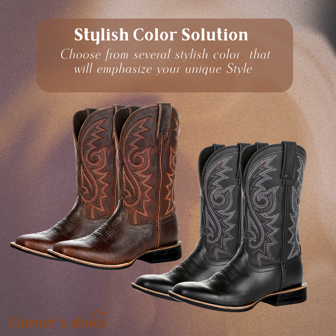 Kian | Rustic Embroidery Midcalf Boots