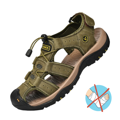 Jaden | Leather Men Casual Orthopedic Sandals