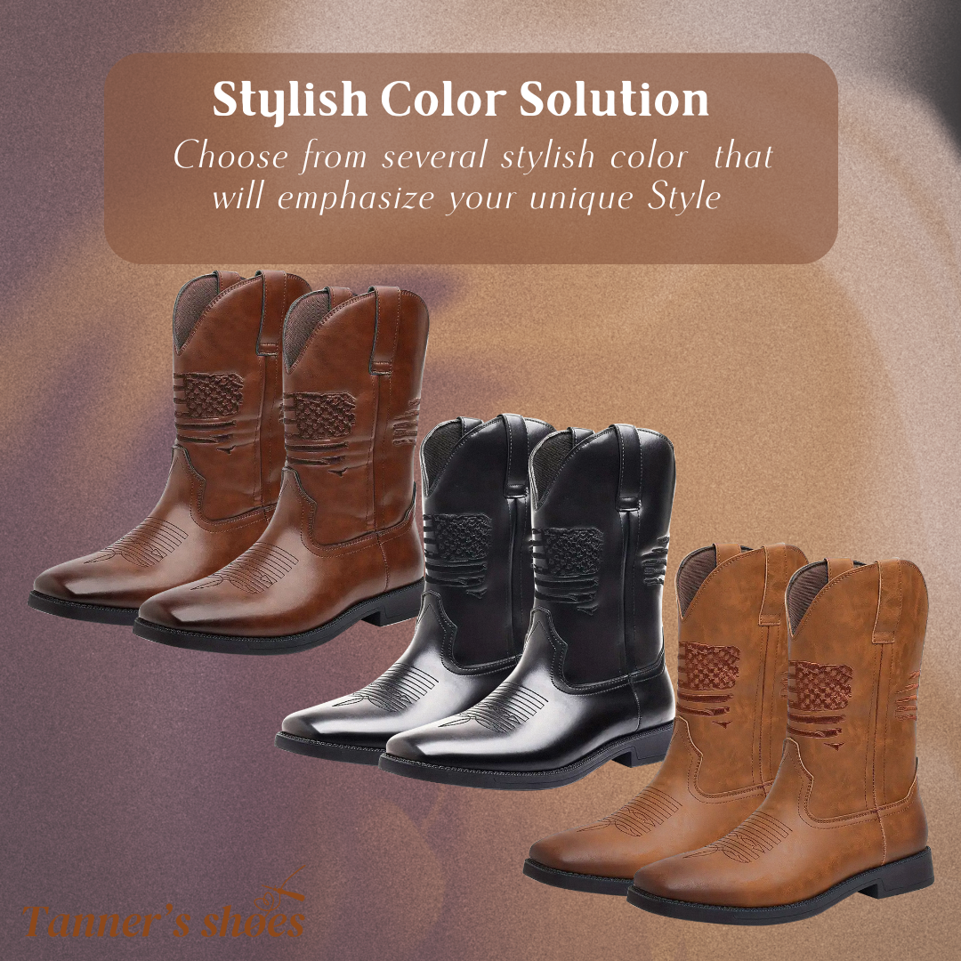 Leo | Western Style Stitched Boots