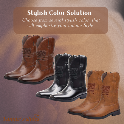 Leo | Western Style Stitched Boots