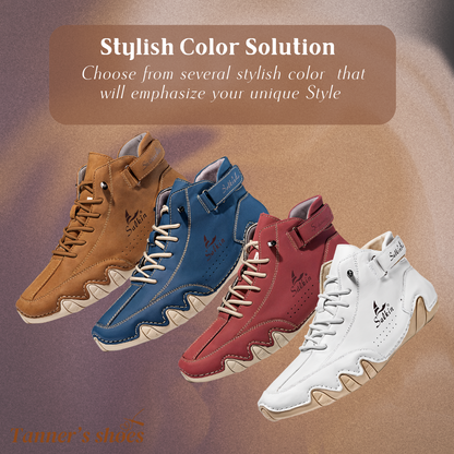 Collerina | Comfortable Orthopedic High Shoes Made of Faux Leather