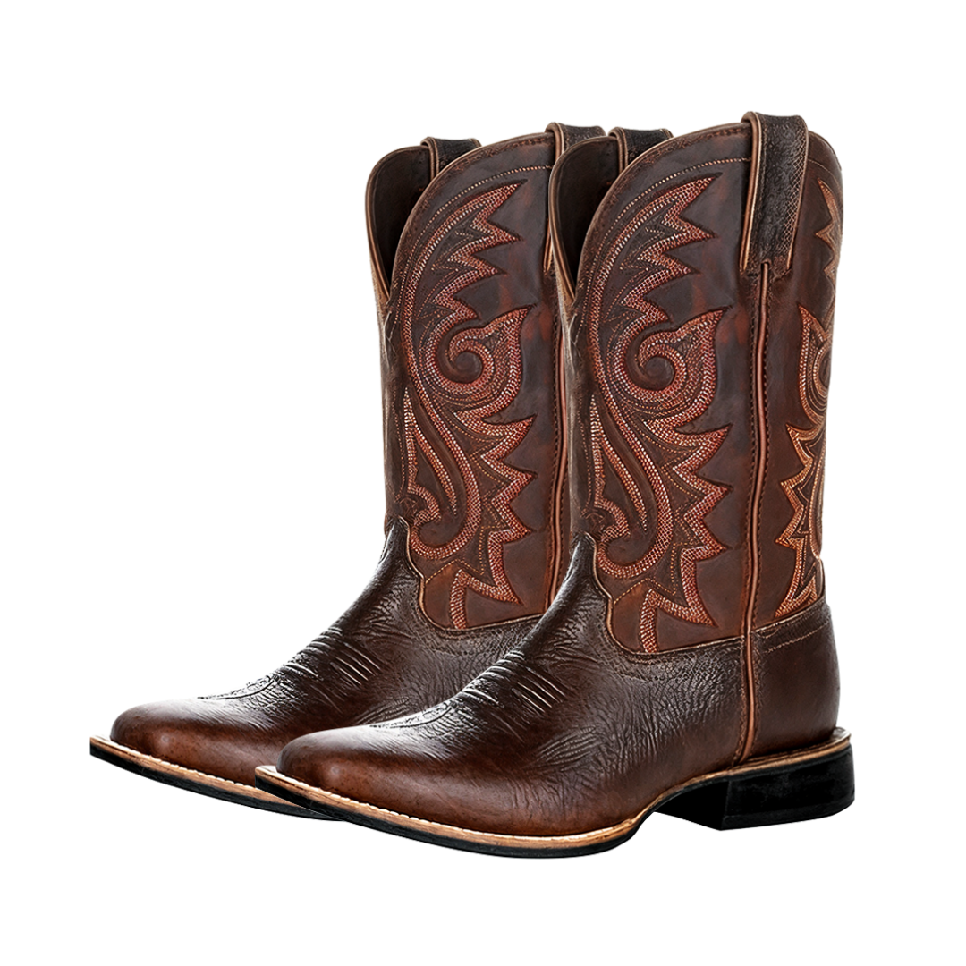 Kian | Rustic Embroidery Midcalf Boots