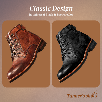 Mark | Classic retro leather boots for men