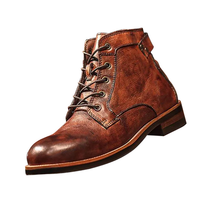 Mark | Classic retro leather boots for men